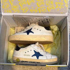 Golden Goose Kids Sneakers with Blue Star